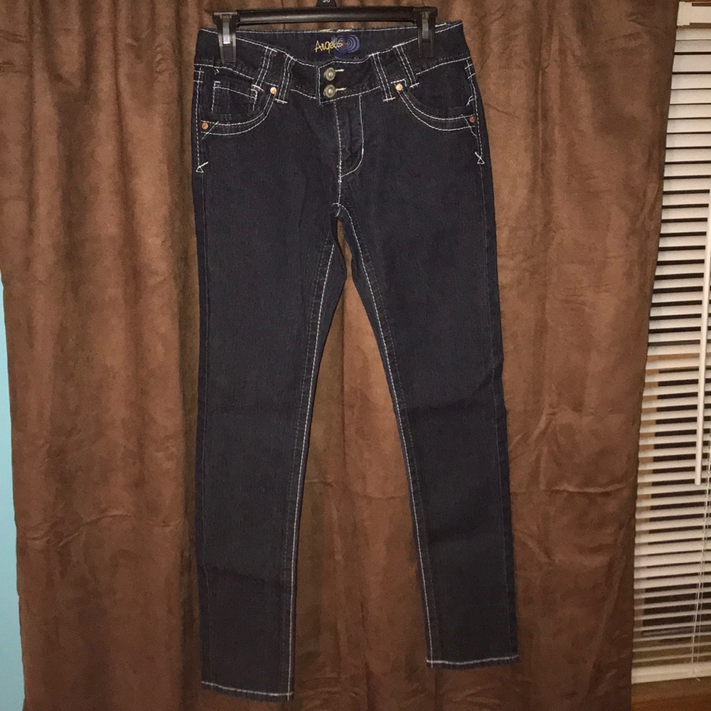 Dark blue jeans